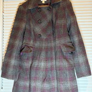 LOFT Plaid Double-Breasted Women's Coat
